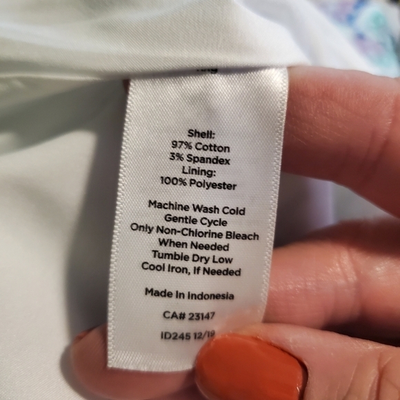 Talbots Colorful Pencil Skirt fully lined side zip Size 14, Preppy - Picture 6 of 6